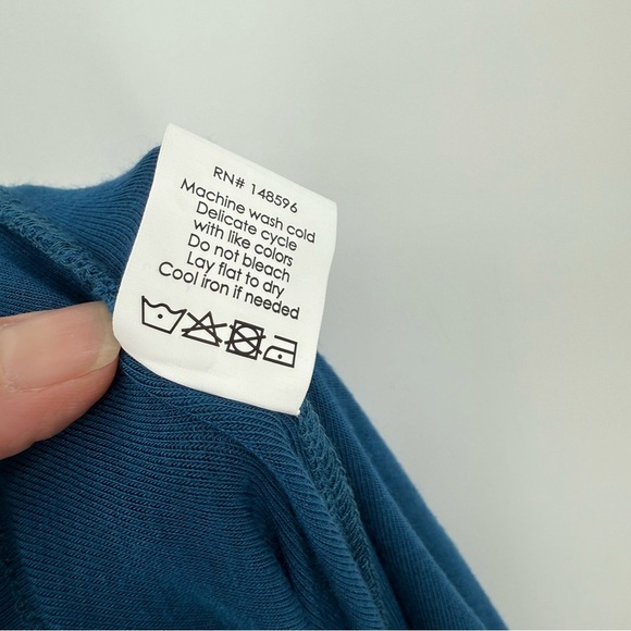 Universal Standard TravelKnit Wide Leg Pants in Blue Teal Size XS or 10-12 - Picture 14 of 14